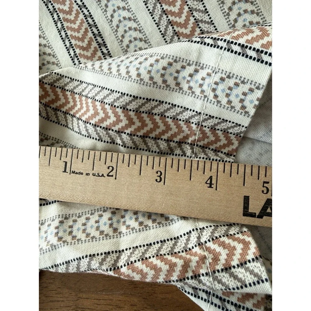 Dalia Womens Size 8‎ Beige Brown Tribal Aztec Boho Cotton Stretch Chino Shorts